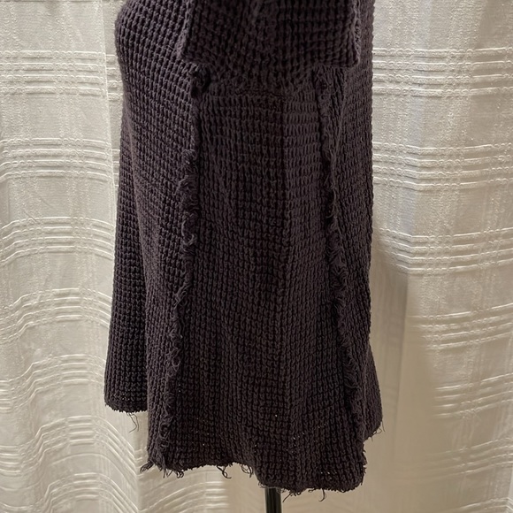 Free People open shoulder waffle knit sweater - Picture 5 of 13